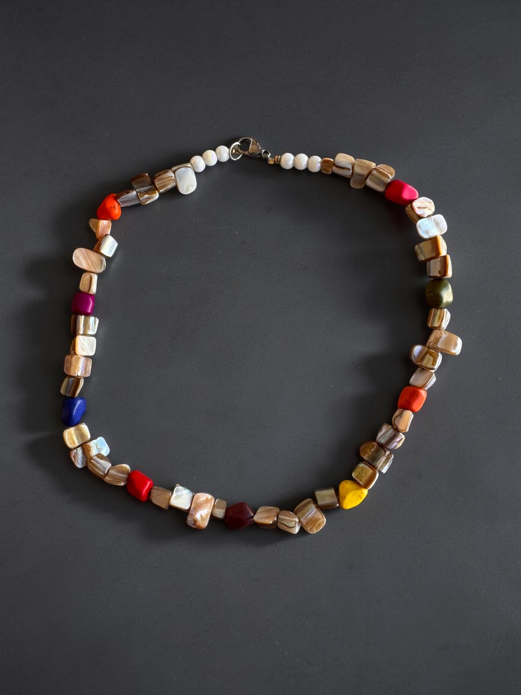 sunset coral necklace