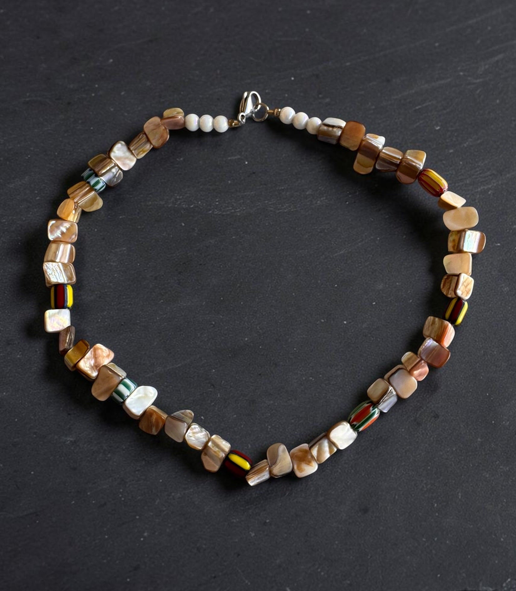 rainbow coral necklace