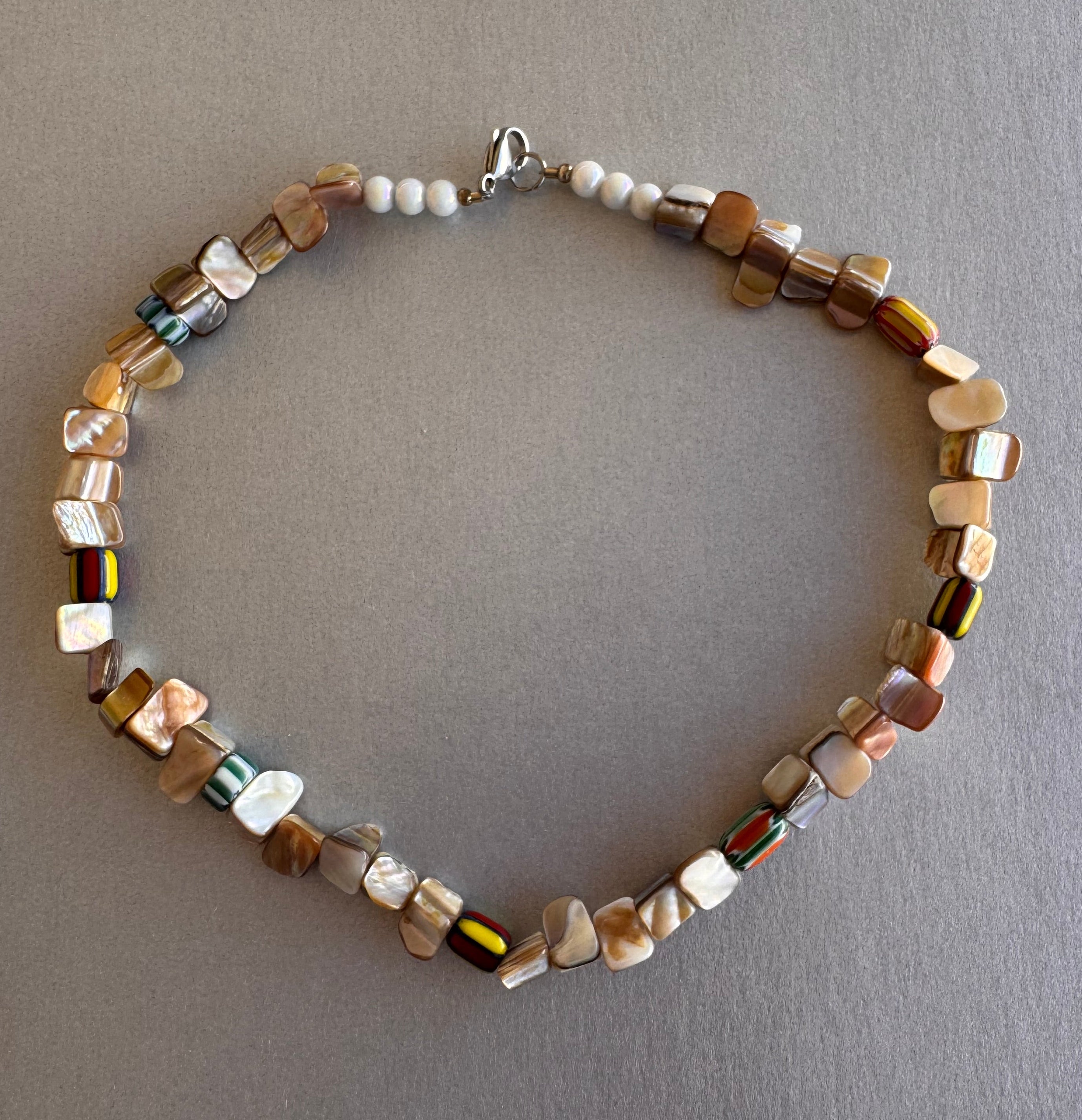 rainbow coral necklace