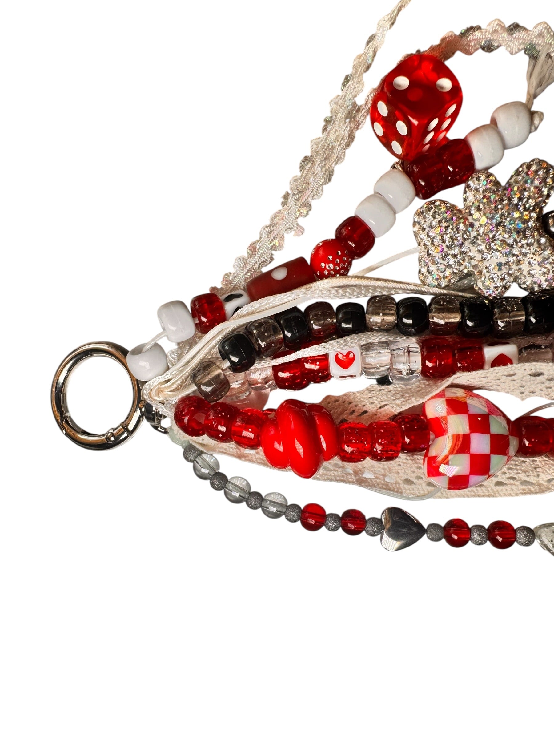 cherry-riot chunky keychain