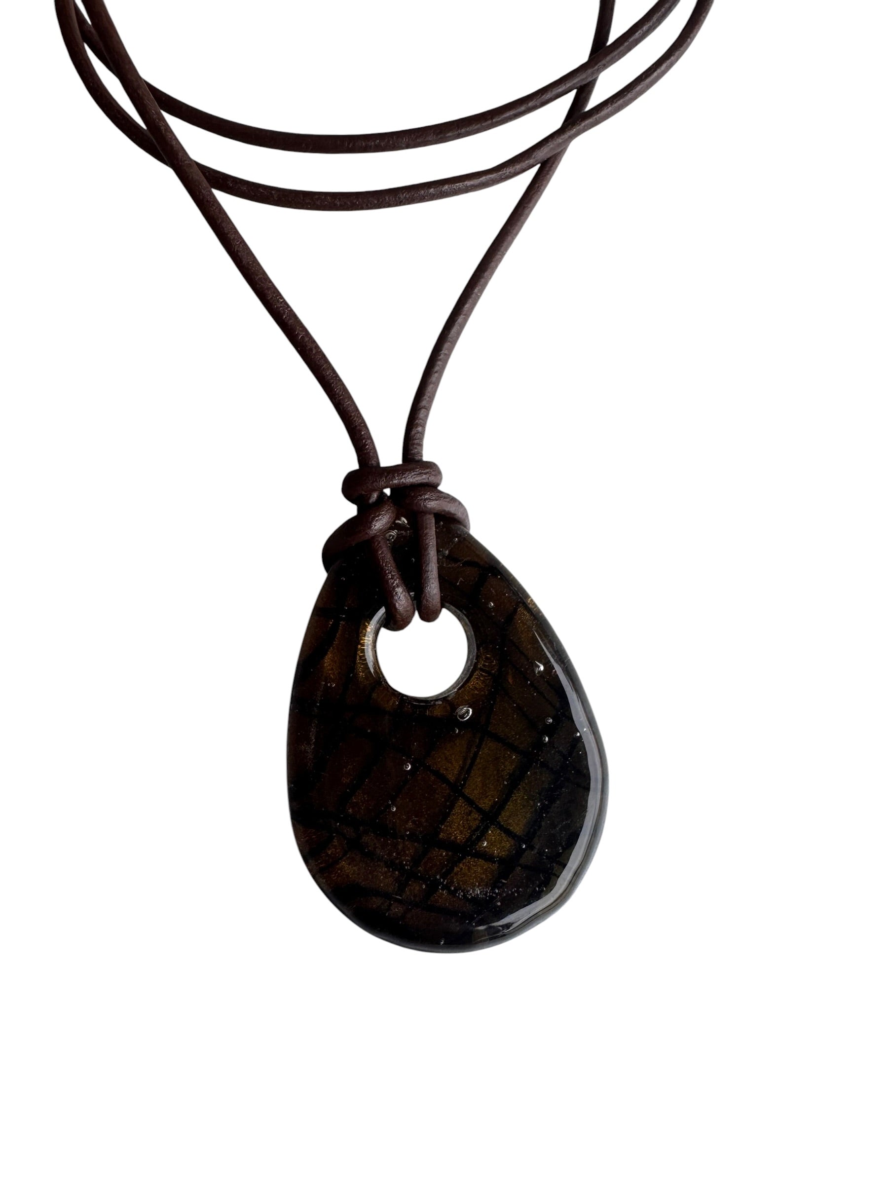 soil earthbound leather cord necklace
