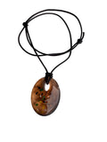 forest earthbound leather cord necklace